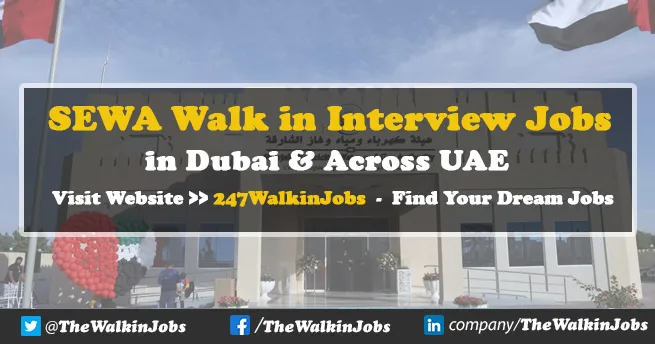 SEWA Walk in Interview Jobs