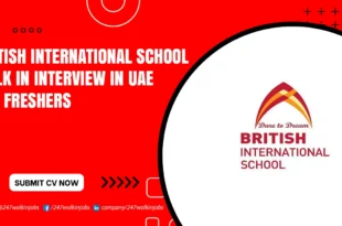 British International School Walk in Interview
