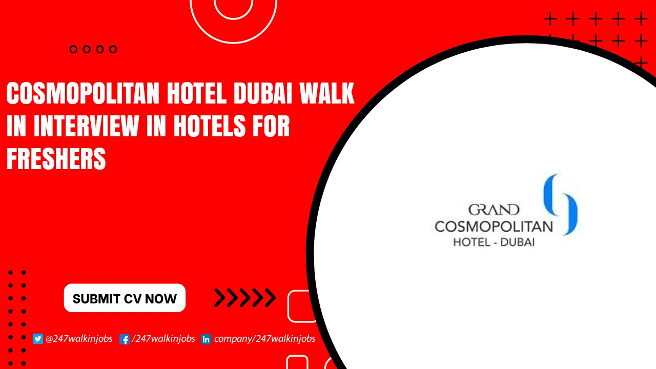 Cosmopolitan Hotel Dubai Walk in Interview