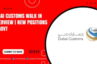Dubai Customs Walk in Interview