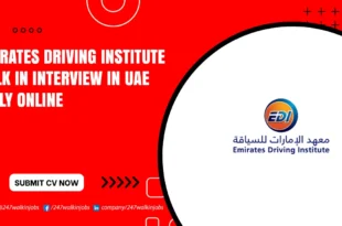 Emirates Driving Institute Walk in Interview