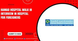 Hamad Hospital Walk in Interview