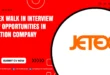 Jetex Walk in Interview