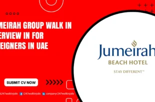 Jumeirah Group Walk in Interview