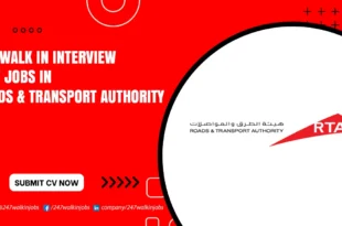 RTA Walk in Interview