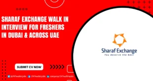 Sharaf Exchange Walk in Interview