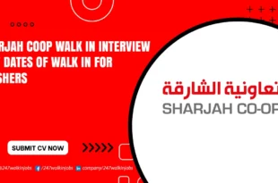 Sharjah Coop Walk in Interview