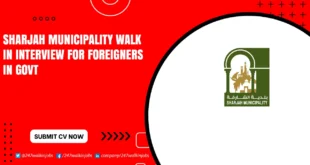Sharjah Municipality Walk in Interview