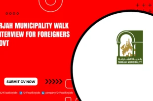 Sharjah Municipality Walk in Interview