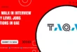 TAQA Walk in Interview