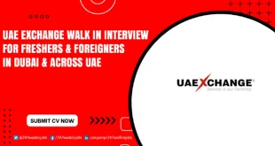 UAE Exchange Walk in Interview