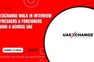 UAE Exchange Walk in Interview