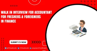 Walk in Interview for Accountant Jobs