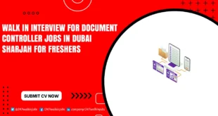 Walk in Interview for Document Controller Jobs
