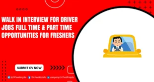 Walk in Interview for Driver Jobs