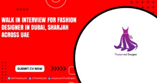 Walk in Interview for Fashion Designer Jobs