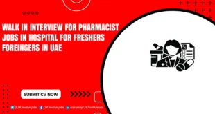 Walk in Interview for Pharmacist Jobs
