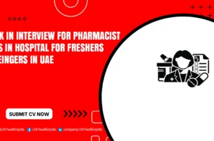 Walk in Interview for Pharmacist Jobs
