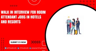 Walk in Interview for Room Attendant Jobs