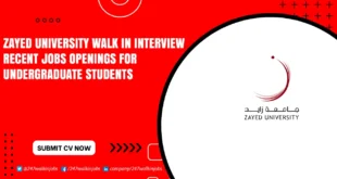 Zayed University Walk in Interview