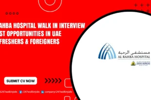 Al Rahba Hospital Walk in Interview