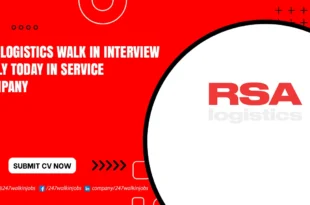 RSA Logistics Walk in Interview